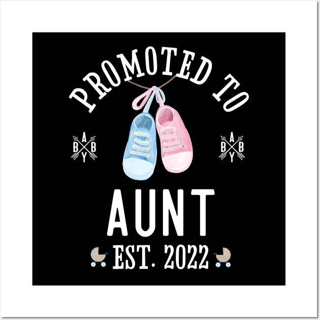 Promoted to Aunt Est 2022 Wall Art by mstory